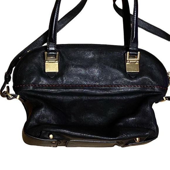 LIKE NEW CHLOE Angie Medium Black Lambskin Leather Shoulder Cross Body Tote Bag - Picture 9 of 16